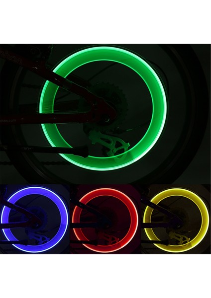 Pembe Tarzı LED Bisiklet Işık Neon Konuştu Bisiklet Arka Lambası Mtb Tekerlek Lastik Nozul Vana Kapakları Lamba Bisiklet Yol Uyarı Kafası Arka Bisiklet Lastik Işığı (Yurt Dışından)