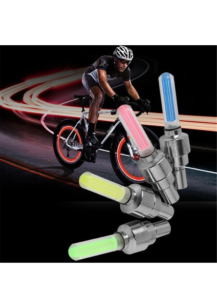 Pembe Tarzı LED Bisiklet Işık Neon Konuştu Bisiklet Arka Lambası Mtb Tekerlek Lastik Nozul Vana Kapakları Lamba Bisiklet Yol Uyarı Kafası Arka Bisiklet Lastik Işığı (Yurt Dışından)
