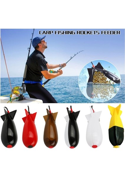 14.5cm Siyah Beyaz Stili Uzun Atış Balık Tutma Yemi Roket Besleyici Şamandıra Yemi Tutucu Yapıcı Mücadele Balıkçılık Spomb Bomba Yemi Balık Tutma Sazan Pelet Balık Tutma Pesca (Yurt Dışından) fiyatları