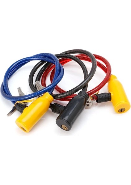 Bisiklet Kablosu Hırsızlığa Karşı Bisiklet Bisiklet Scooter Güvenlik Kilidi 2 Tuşlu Rastgele Renk (Yurt Dışından)