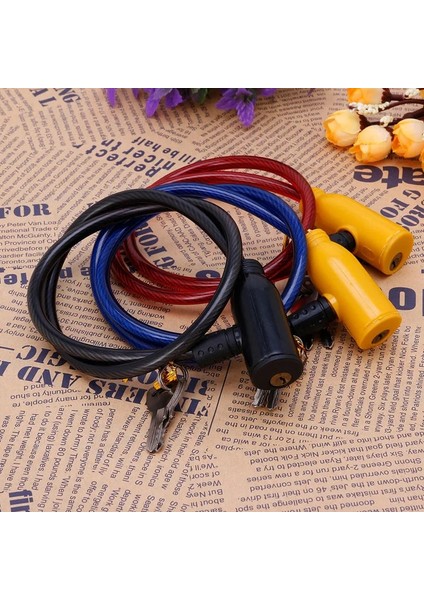 Bisiklet Kablosu Hırsızlığa Karşı Bisiklet Bisiklet Scooter Güvenlik Kilidi 2 Tuşlu Rastgele Renk (Yurt Dışından) fırsatları