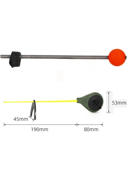 5 Adet 10CM M Tarzı 5 Adet Mini Kış Buz Olta Üst Ucu Kutup Ön Uç Bölüm Bobber Göstergesi ve Çubuklar Kontrol Balıkları Biraz Ince Uzatma (Yurt Dışından)