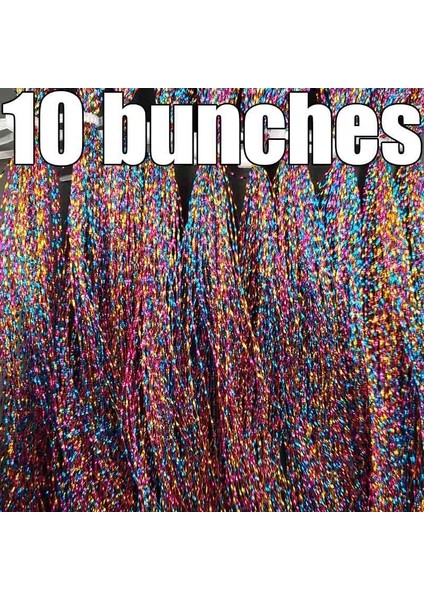 Cs-Xiabunaizi Stili Lunker Fly Balıkçılık Cicili Bicili Bükülmüş Iplik Ipi Halatı Bağlama Flaş Kristal G Diy Malzeme Yardımcı Kancalar Cezbedici Sinekler (Yurt Dışından)