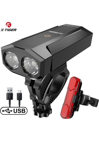 QD-0201 Stili X-Tıger Su Geçirmez Bisiklet Işık Şarj Edilebilir USB LED Ah Alüminyum Mtb Ön Işık Bisiklet Far Güç Bankası Bisiklet Lambası (Yurt Dışından) fiyatları