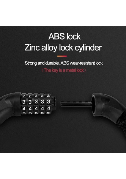 T601-BL Stili Jın Jıan Bisiklet Kilidi Güvenlik Hırsızlığa Karşı Açık Şifre Kodu Mtb Bisiklet Güvenlik Zincir Kilidi Güvenlik Motosiklet Aksesuarları (Yurt Dışından) fırsatları