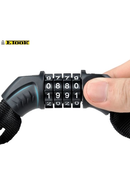 ET355MAVİ Stili Bisiklet Zinciri Kilidi Dört Haneli Şifreli Kilit Hırsızlığa Karşı Kilit Araba Kilidi Açık Hava Bisikleti Mtb Yol Bisikleti Hırsızlık Koruması (Yurt Dışından) indirimleri