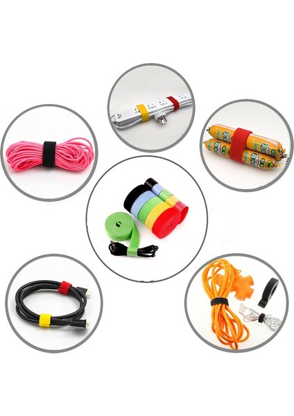 3m Kırmızı Velcro Stili 1 Rulo Olta Kravat Tutucu Askı Jartiyer Raptiye Kanca Döngü Bağları Olta Çemberleme Velcro Açık Balıkçılık Gadget'ı (Yurt Dışından)