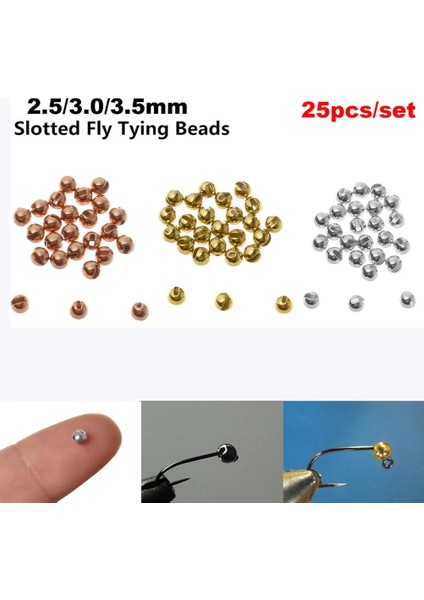 Stil 2-Gümüş-3,5 mm Stili Çok Tungsten Boncuklar Fly Bağlama Malzemesi Oluklu Boncuk Güzel Tasarımlı Tungsten Alaşım Dayanıklı Balıkçılık Araçları (Yurt Dışından) fiyatları