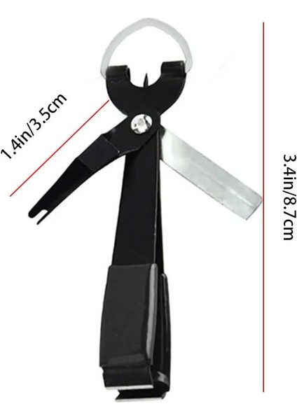 No.8 Stili Hızlı Kravat Balıkçılık Hızlı Düğüm Aracı Tırnak Knotter Bağlama Hattı Kesici Makası Makası W Zinger Retraktör Takım Aksesuarları (Yurt Dışından)