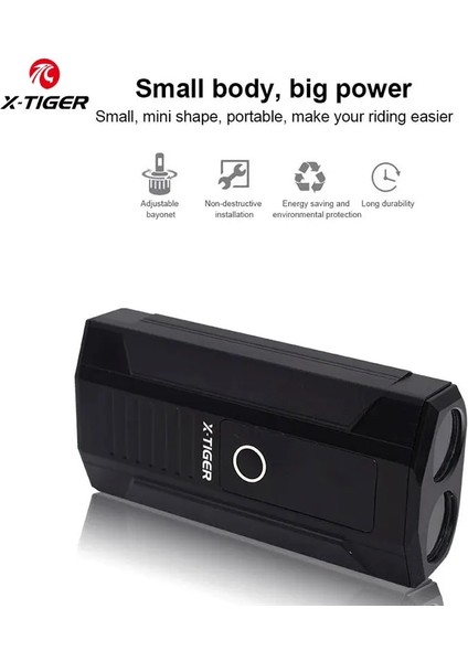 QD-0201 Stili X-Tıger Bisiklet Işık Lümen Mtb Yol Bisikleti Ön Lamba Bisiklet Aksesuarları Yağmur Geçirmez USB Şarj Edilebilir LED Bisiklet El Feneri (Yurt Dışından)