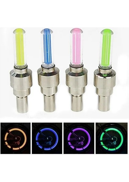Sarı X4 Stili 4x Bisiklet Işıkları Dağ Yolu Bisikleti Bisiklet Işıkları Led'ler Lastik Lastik Valf Kapakları Tekerlek Konuşmacıları LED Işık 7 Renkli Otomatik Lamba Lambaları BL03 (Yurt Dışından) fiyatları