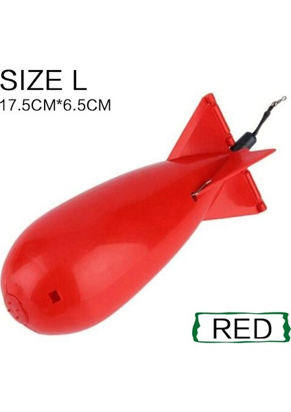 Beden L - Kırmızı Stil Flysand Sazan Balıkçılık Büyük Roketler Bomba Olta Takımı Besleyiciler Pelet Roket Besleyici Şamandıra Yem Tutucu Maker Aksesuarları Mücadele (Yurt Dışından)