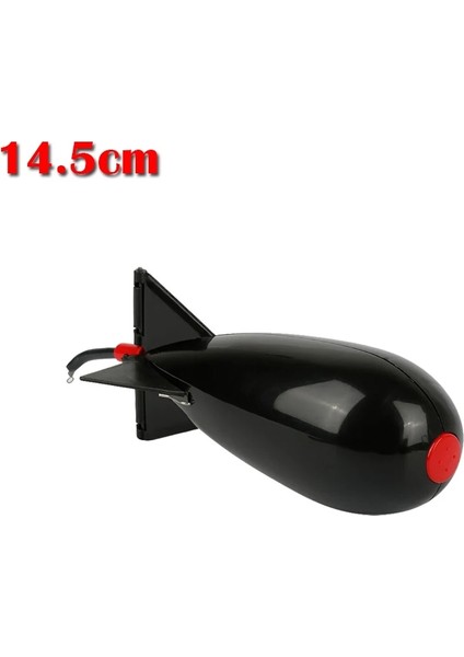 14.5cm Siyah Stil Sazan Balıkçılık Roket Besleyici Büyük Küçük Spod Bomba Şamandıra Cazibesi Yem Tutucu 2 Boyut Pelet Roket Besleyiciler Pozisyon Dişli Aksesuarları (Yurt Dışından)