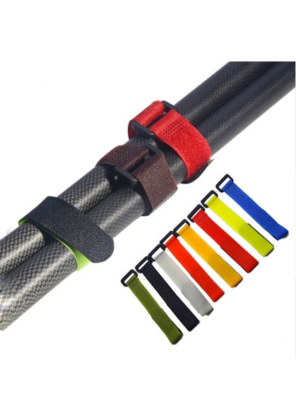 10 Adet Rastgele Renk Stili Olta Kravat Tutucu Askı Jartiyer Raptiye Kanca Döngü Bağları Olta Çemberleme Velcro Açık Balıkçılık Gadget'ı (Yurt Dışından)