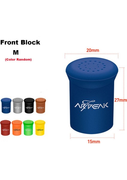 Ön Blok - M Stili 1 Adet Rastgele Renk Olta Kolu Koruyucu Kılıf Silikajel Cazibesi Çubuk Sabit Halka Alt Koruyucu Deodorant Mücadele Aksesuarları (Yurt Dışından)