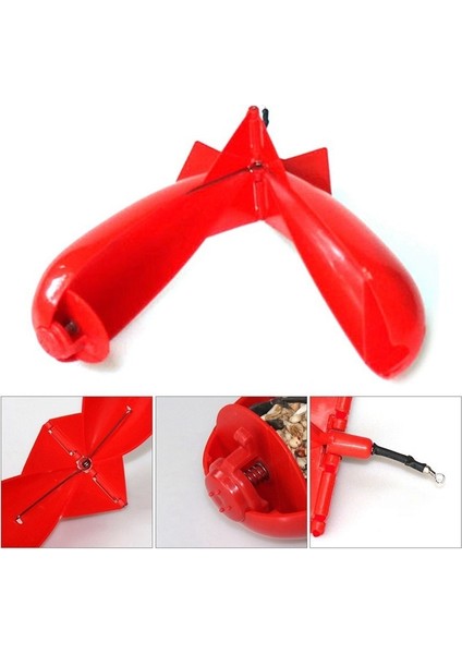 S Beden - Siyah Stil Flysand Sazan Balıkçılık Büyük Roketler Bomba Olta Takımı Besleyiciler Pelet Roket Besleyici Şamandıra Yem Tutucu Maker Aksesuarları Mücadele (Yurt Dışından) modelleri