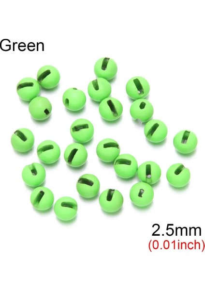 Yeşil - 2,5 mm Stili Lot Oluklu Boncuk Fly Bağlama Malzemesi Tungsten Boncuklar Tungsten Alaşım Yeni Güzel Tasarımlı Balıkçılık Aksesuarları Yüksek (Yurt Dışından)