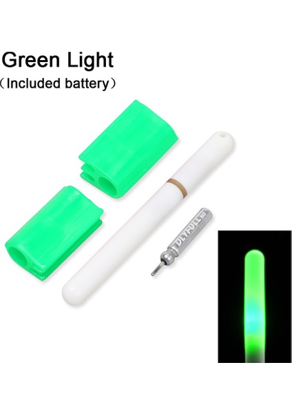 Yeşil - Pil Stiliyle 1 Adet LED Olta Ucu Işık Çubuğu Kızdırma Sopa Bite Alarmı Faydalı Balıkçılık Şamandıra Sopa Gece Balıkçılık Su Geçirmez Floresan Işık (Yurt Dışından)