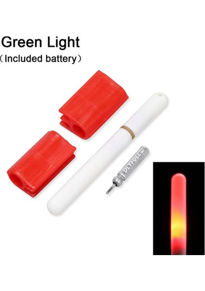 Yeşil - Pil Stiliyle 1 Adet LED Olta Ucu Işık Çubuğu Kızdırma Sopa Bite Alarmı Faydalı Balıkçılık Şamandıra Sopa Gece Balıkçılık Su Geçirmez Floresan Işık (Yurt Dışından) modelleri