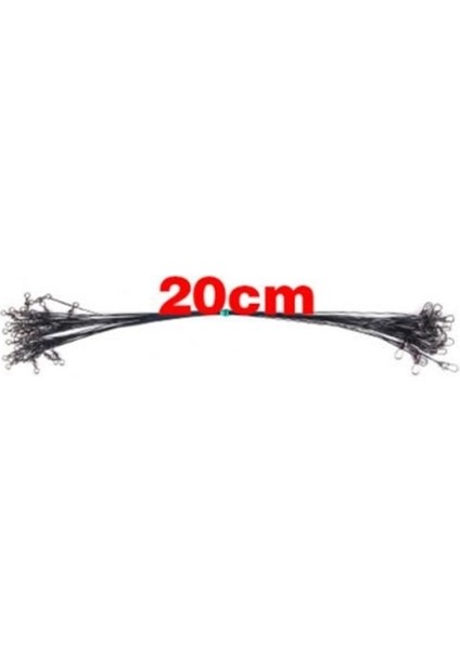 No.2 Tarzı Lot Anti Bite Çelik Olta Çelik Tel Lideri Döner Balıkçılık Aksesuarlı Kurşun Çekirdek Tasma Olta Teli 15CM-30CM (Yurt Dışından)