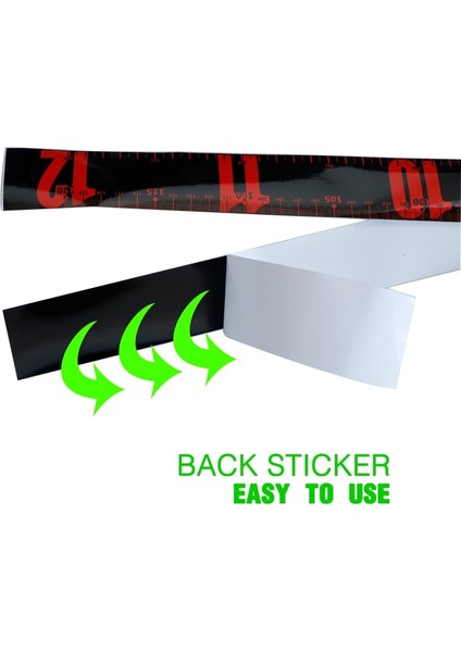 120X4CM Yapıştırma Stili 120*4 cm Pvc Su Geçirmez Balık Ölçme Cetvel Geri Yapıştır Cetveller Deniz Balıkçılığı Doğru Tekne Ekipmanları Aksesuarları Balıkçılık Araçları (Yurt Dışından) fırsatları