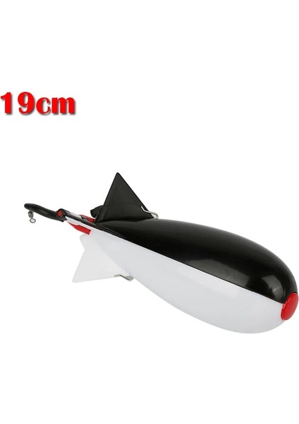 19CM Siyah Beyaz Stil Sazan Balıkçılık Roket Besleyici Büyük Küçük Spod Bomba Şamandıra Cazibesi Yem Tutucu 2 Boyut Pelet Roket Besleyiciler Pozisyon Dişli Aksesuarları (Yurt Dışından)