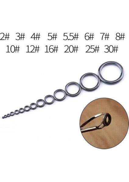 12 Beden Ack Olta Kılavuz Halka Seramik Aşınma Isı Iletimi Onarım Parçaları Olta Takımı Pesca Iscas Araçları Olta Aksesuarı (Yurt Dışından) modelleri