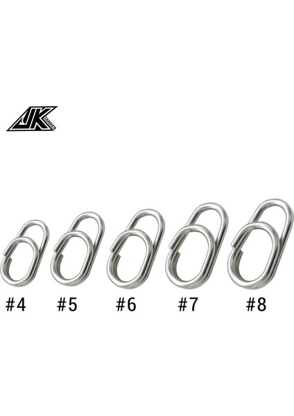 NO7-15PCS Tarzı Jk Yeni Balıkçılık Halkaları Paslanmaz Çelik Bölünmüş Halkalar Yüksek Güçlendirmek Katı Halka Cazibesi Bağlantı Halkası Balıkçılık Aksesuarları (Yurt Dışından) fırsatları