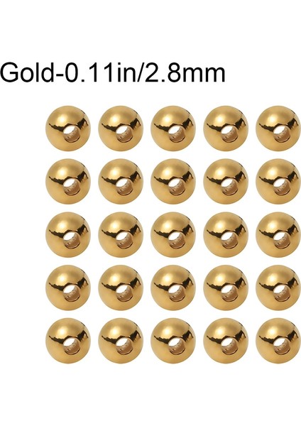 Altın-2.8mm Tarzı Yeni Lotted Tungsten Alaşım Boncuk Güzel Tasarlanmış Fly Bağlama Malzemesi Perisi Kafa Topu Açık Balıkçılık Araçları (Yurt Dışından)