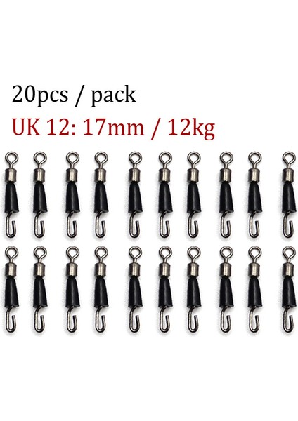 UK12 Tarzı Arp Balıkçılık Hızlı Değişim Besleyici Fırdöndüler Yöntem Besleyici Balıkçılık Aksesuarları Sazan Olta Takımı Konnektör Için Döner Snaps (Yurt Dışından)