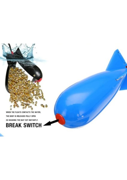 Mavi L Tarzı Sazan Balıkçılık Roket Besleyici Spod Bomba Şamandıra Cazibesi Yem Tutucu Pelet Roket Besleyici Olta Takımı Pesca Iscas Aksesuarları (Yurt Dışından) indirimleri