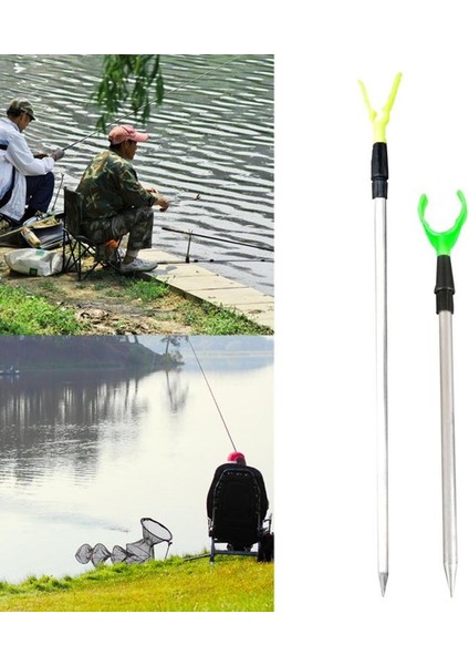 50CM Tarzı 1 Adet Ayarlanabilir Metal Olta Aksesuarları Tutucu Olta Standı Braketi Alüminyum Kutup Rafı Oltalar Olta Tutucu (Yurt Dışından)