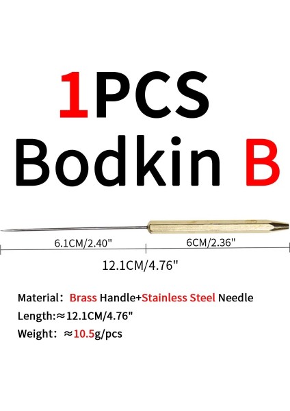 1 Adet Bodkin B Tarzı VAMPFLY1PCS Balıkçılık Sinek Bağlama Kırbaç Bitirici Bobin Tutucu Masura Iplik Geçirici Bodkin Needle Nymph Midge Flama Uçarak Bağlama Araçları (Yurt Dışından)