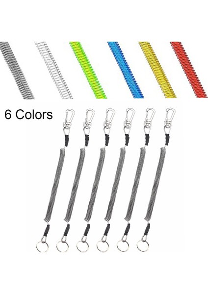 Sarı Stil 1 Adet T Yaylı Elastik Halat Spiral Sarmal Kordon Güvenlik Halatı Çelik Tel Güvenli Pense Dudak Sapları Max Streç Balıkçılık Araçları (Yurt Dışından) indirimleri