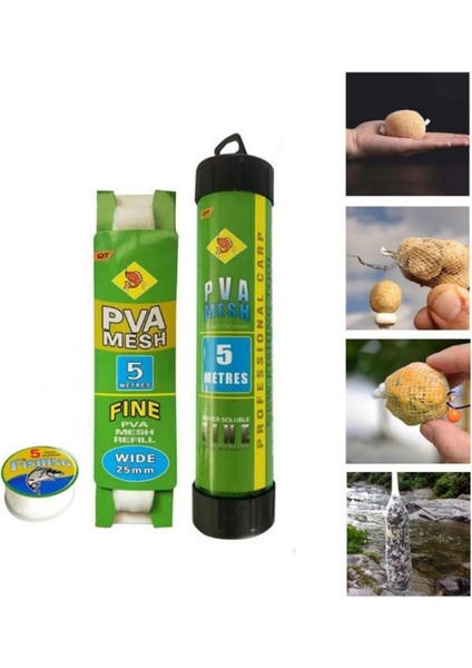 B Tarzı Balıkçılık Mesh Çözünür Dar 5m Ağ Suda Çözünür Örgü Beyaz Dolum Çorabı Yem Çantaları Pva Balık Ağı Araçlarını Koruyun (Yurt Dışından) modelleri