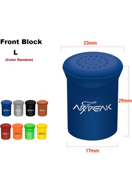 Ön Blok - L Tarzı 1 Adet Rastgele Renk Olta Kolu Koruyucu Kılıf Silikajel Cazibesi Çubuk Sabit Halka Alt Koruyucu Deodorant Mücadele Aksesuarları (Yurt Dışından)