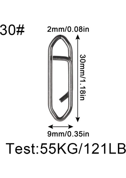 Büyük Stil Ower Paslanmaz Çelik Hızlı Balıkçılık Alkış Olta Konektörü Lb Hızlı Değişim Kurşun Bağlantılar Olta Takımı Için Klipler (Yurt Dışından)