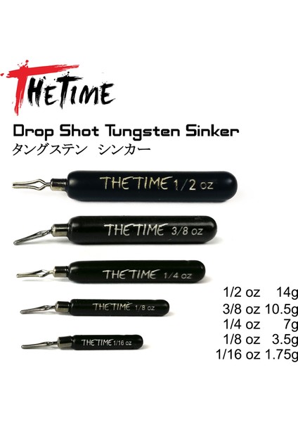 1.75G ​​tarzı Thetıme Drop Shot Rig Tungsten Platin - Oz Sütunlu Bas Balıkçılık Ağırlığı G Cazibe Aksesuarı (Yurt Dışından) fiyatları