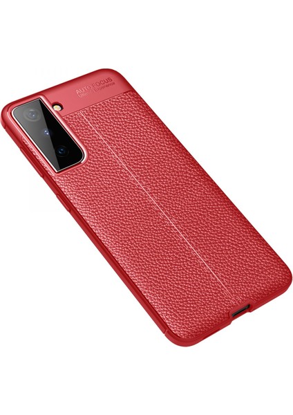 Samsung Galaxy S21 Plus Kılıf Focus Derili Silikon - Kırmızı 300099 fiyatları
