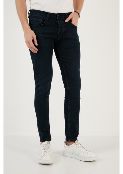 Pamuklu Normal Bel Slim Fit Dar Paça Jeans Erkek Kot Pantolon 1130J59NAPOLI