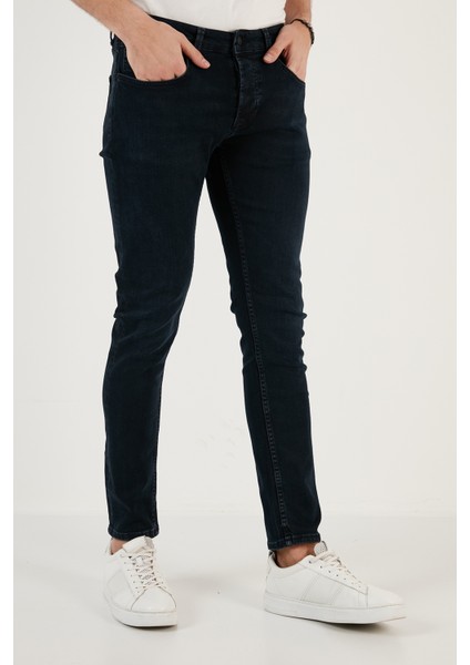 Pamuklu Normal Bel Slim Fit Dar Paça Jeans Erkek Kot Pantolon 1130J59NAPOLI