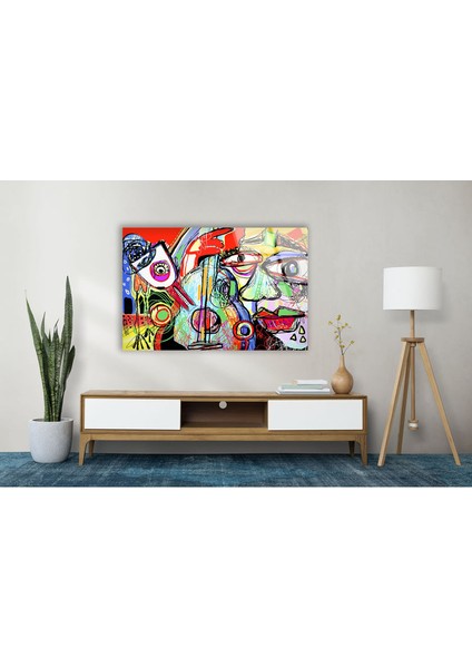 Picasso Temperli Cam Duvar Tablosu