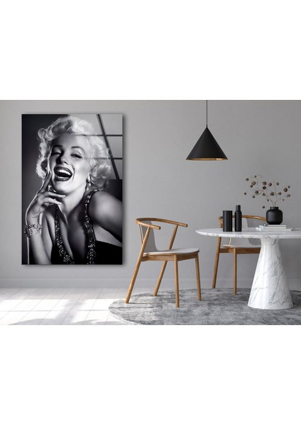 Marilyn Monroe Temperli Cam Duvar Tablosu fırsatları