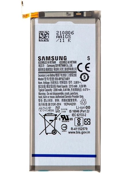 Samsung Z Fold3 5g Pil Batarya F926 EB-BF927ABY
