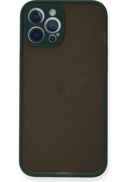 Iphone 12 Pro Max Kılıf Montreal Silikon Kapak - Yeşil 300099