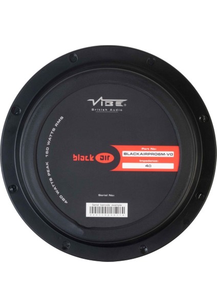 BLACKAIRPRO6M-V0 | Vıbe Blackair Serisi 16 cm Midrange | Tempovendo