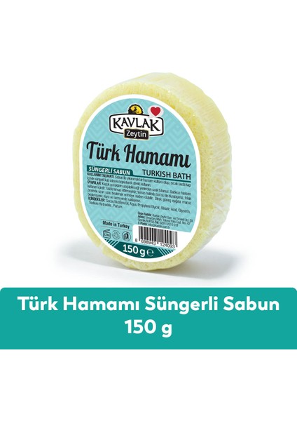 Kavlak Türk Hamamı Özlü Süngerli Sabun