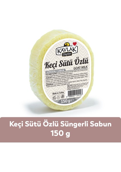 Kavlak Keçi Sütlü Özlü Süngerli Sabun
