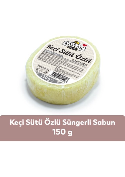 Kavlak Keçi Sütlü Özlü Süngerli Sabun