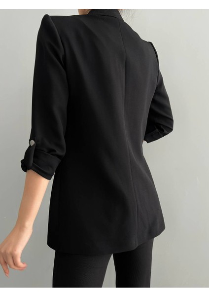 Atlas Kumaş Kol Detaylı Blazer Ceket fırsatları